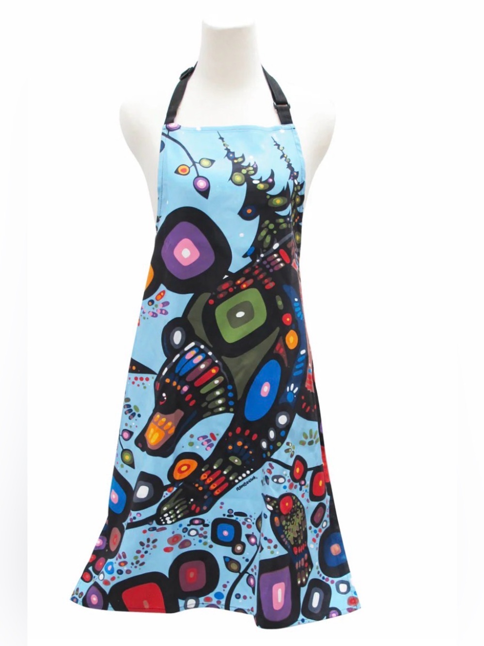 Navy Polka Dot Apron